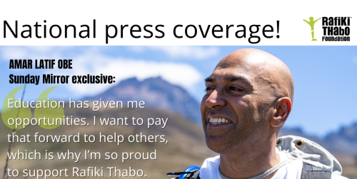 National press coverage for Rafiki Thabo Foundation!