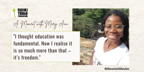 A Moment with Mary-Ann: Perspective is a Privilege